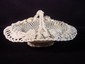 Belleek 4 Strand Basket Weave center bowl with handle very early mark, 11